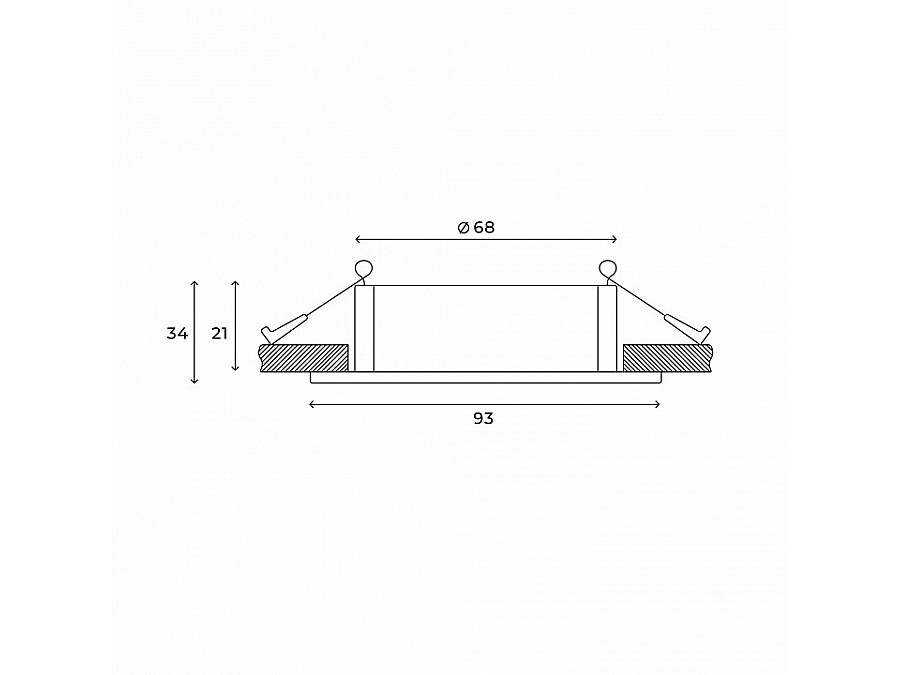 Встраиваемый светильник Hesby Lighting Bodo HSBL_0106