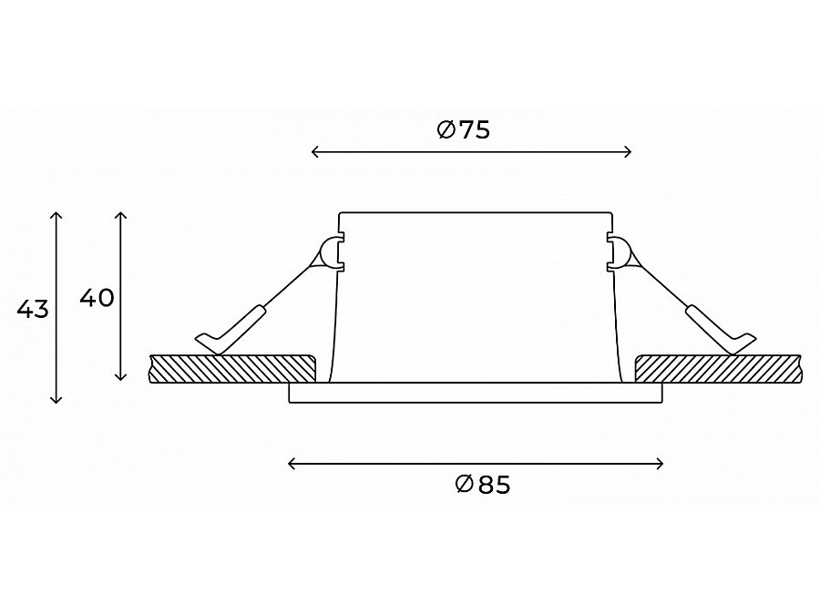 Встраиваемый светильник Hesby Lighting Nova HSBL_0178
