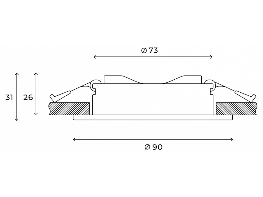 Встраиваемый светильник Hesby Lighting Harstad HSBL_0215