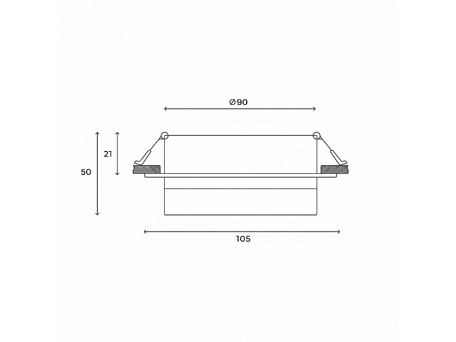 Встраиваемый светильник Hesby Lighting Nimbus HSBL_0130
