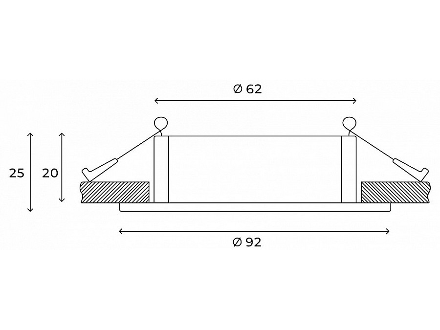 Встраиваемый светильник Hesby Lighting Solis HSBL_0113