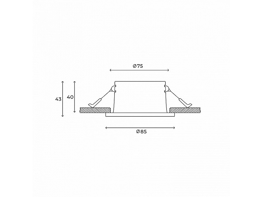 Встраиваемый светильник Hesby Lighting Nova HSBL_0135