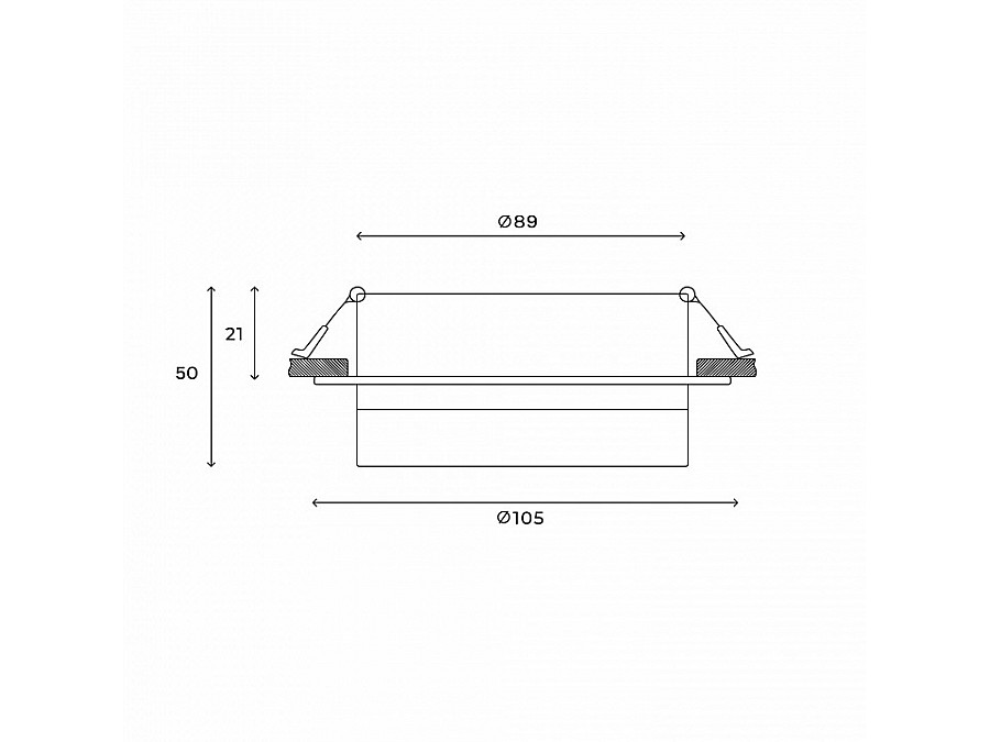 Встраиваемый светильник Hesby Lighting Nimbus HSBL_0129