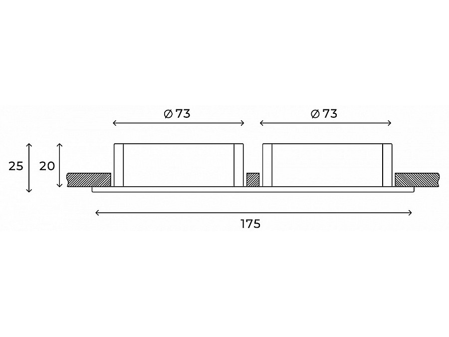 Встраиваемый светильник Hesby Lighting Breeze HSBL_0098