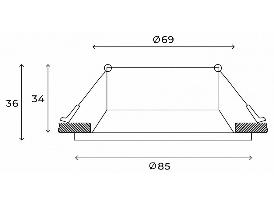 Встраиваемый светильник Hesby Lighting Sogne HSBL_0177