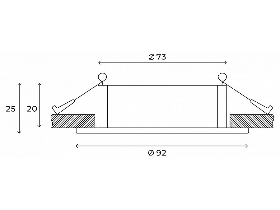 Встраиваемый светильник Hesby Lighting Breeze HSBL_0097