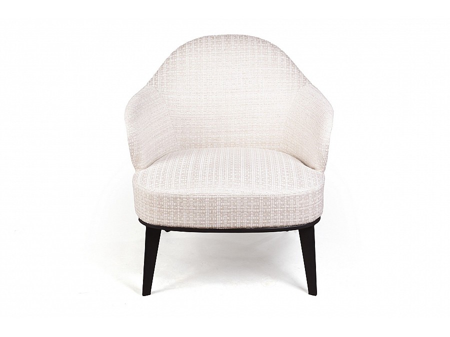 Лаунж кресло Leslie рогожка комби бежевый