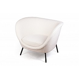 Лаунж кресло COUTURE букле светлый