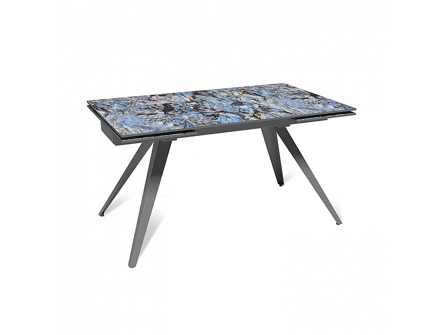 Стол раскладной Asti (140+40+40), керамика глянцевая Lemurian Blue