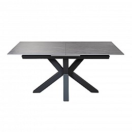 Стол раскладной Lincoln (160+40 см) керамика серый