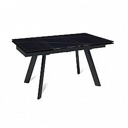 Стол раскладной Stone (140+40+40), керамика матовая Black Gold