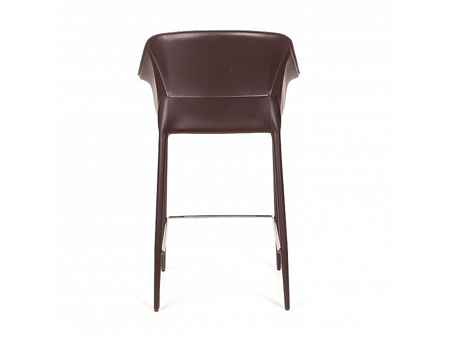 Стул  с подлокотниками GIO, кожа коричневый