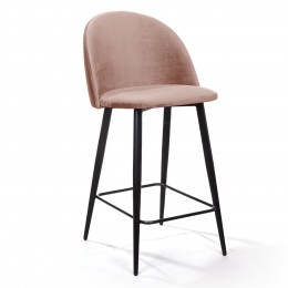 Cтул полубарный Thomas, бархат бежевый 5