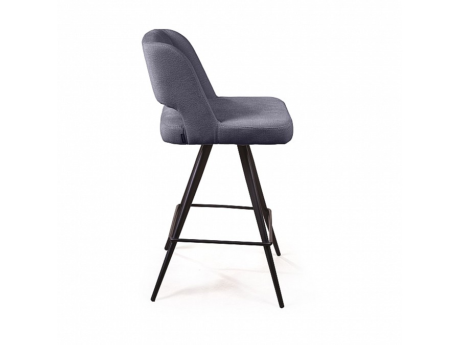 Стул полубарный Molly, ткань серый