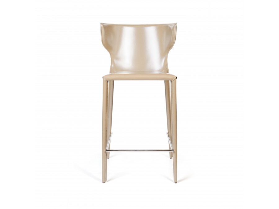 Стул полубарный Austin, кожа бежевый