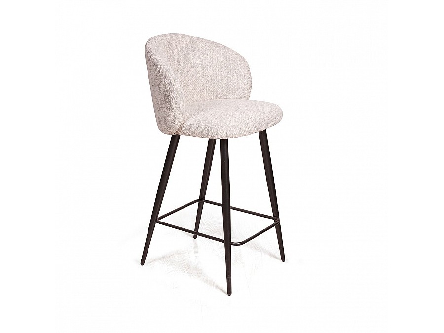 Стул полубарный Vito, букле серый / опора конус