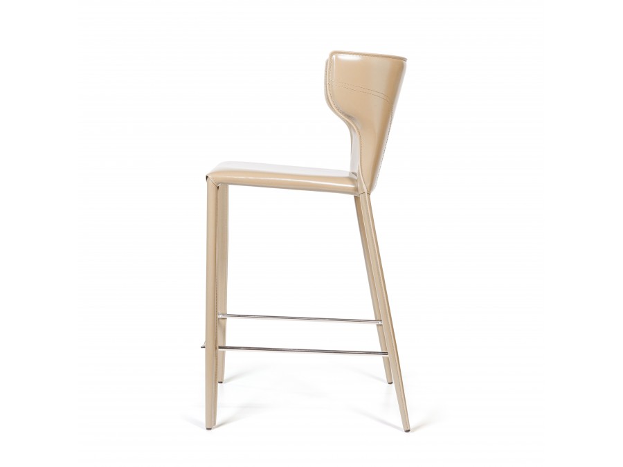 Стул полубарный Austin, кожа бежевый