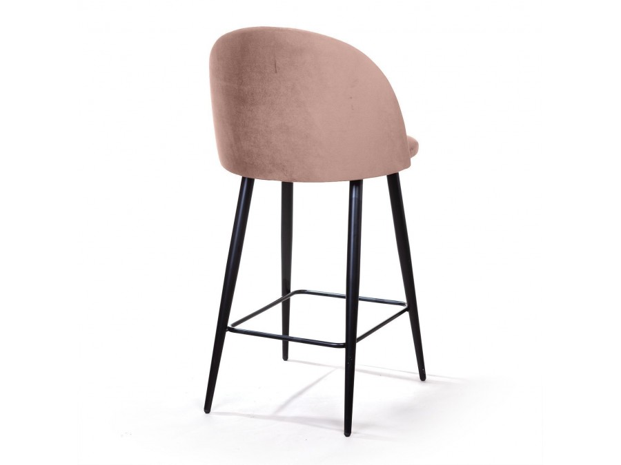 Стул полубарный Thomas, бархат бежевый 5