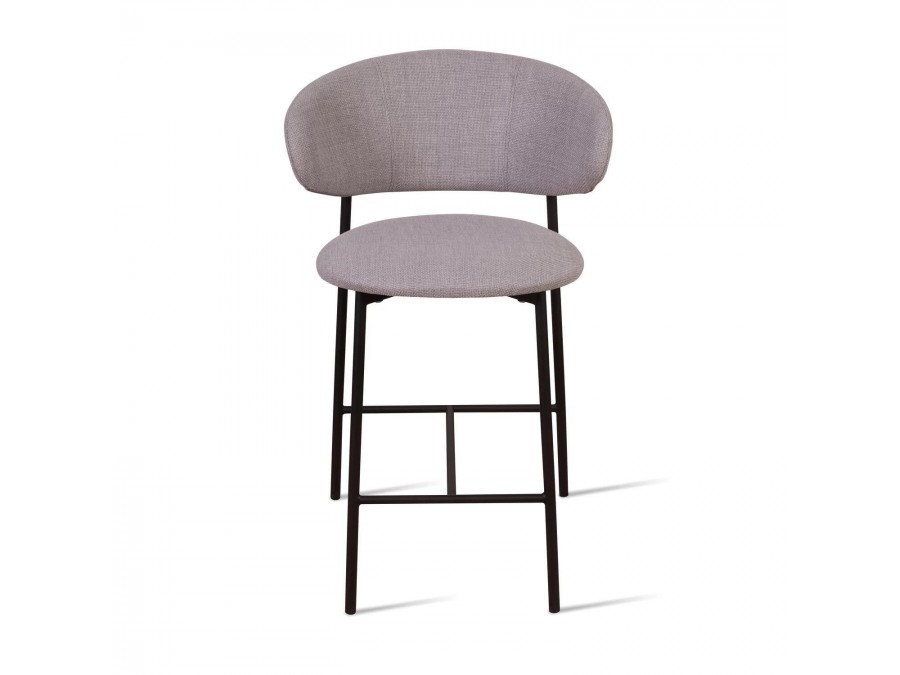 Стул полубарный Adele, рогожка wellton 912, серый