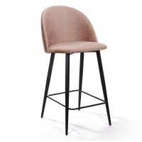 Стул полубарный Thomas, бархат бежевый 5