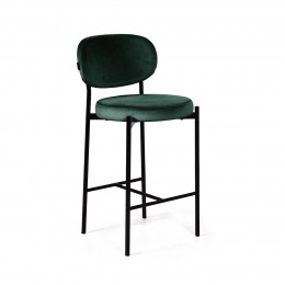 Стул полубарный Mason, бархат зеленый 19