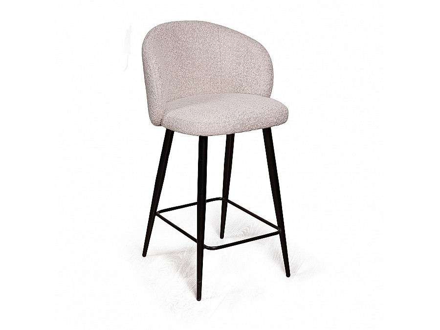 Стул полубарный Vito, букле серый / опора конус
