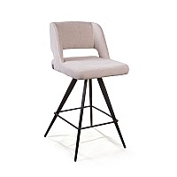 Стул полубарный Molly, ткань бежевый