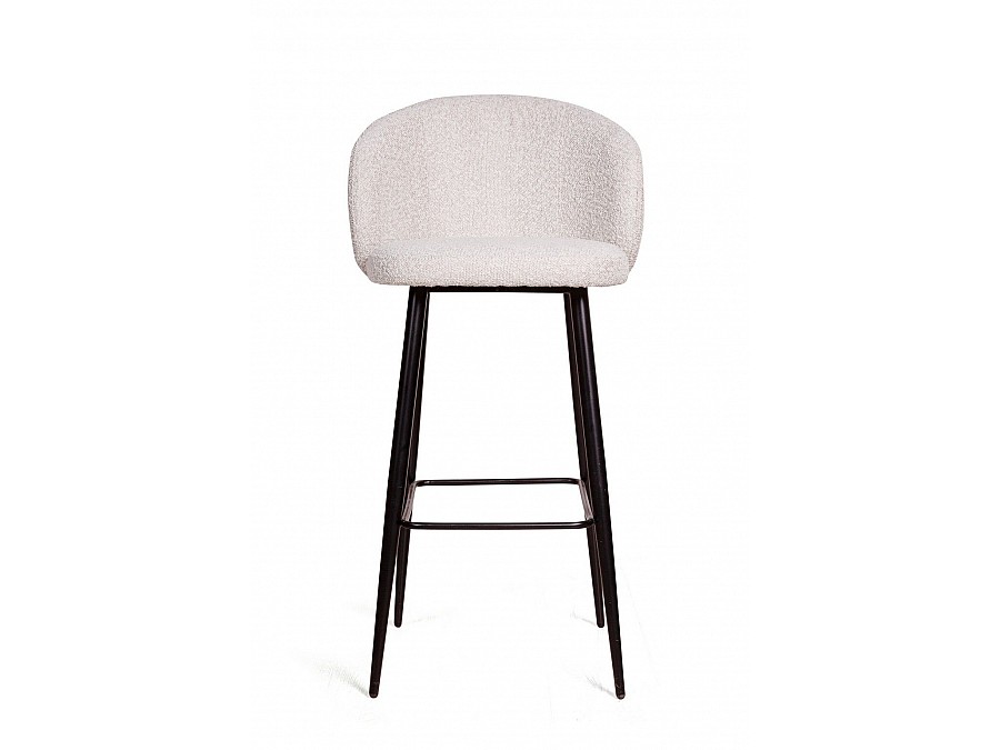 Стул полубарный Vito, букле белый / опора конус