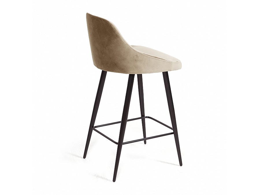 Стул полубарный Douglas, бархат бежевый 5