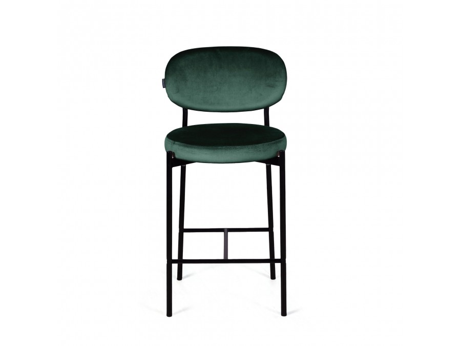 Стул полубарный Mason, бархат зеленый 19