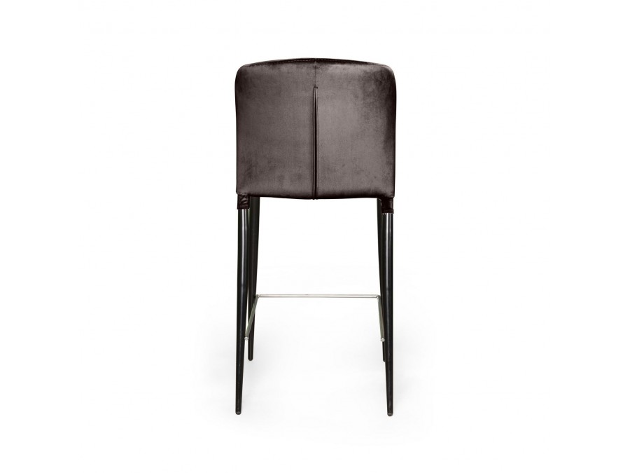 Стул полубарный Albert, бархат антрацит 14/опора конус