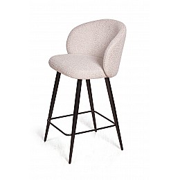 Стул полубарный Vito, букле серый / опора конус