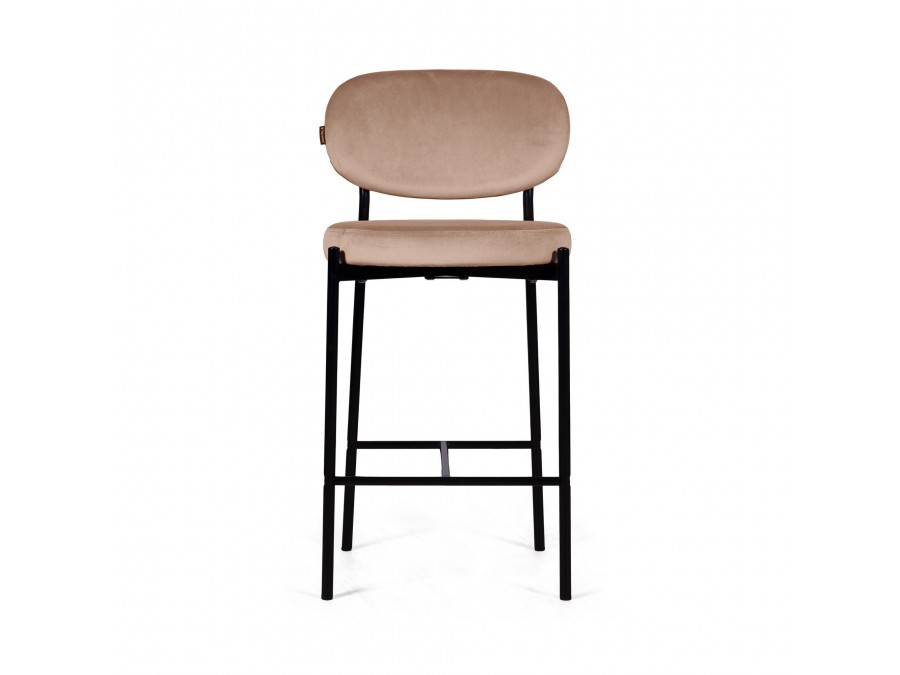 Стул полубарный Mason, бархат бежевый 5