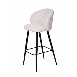 Стул полубарный Vito, букле белый / опора конус