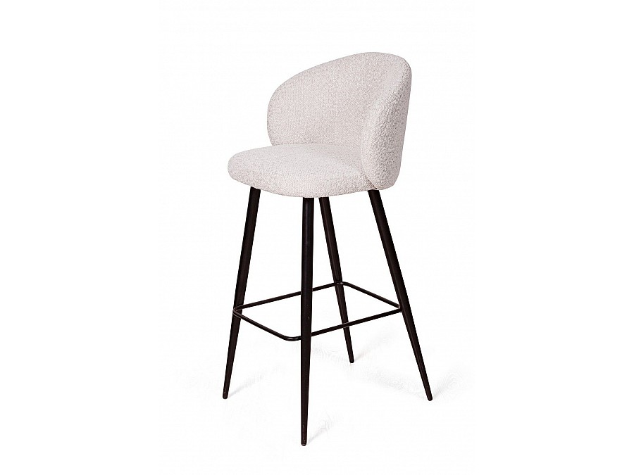 Стул полубарный Vito, букле белый / опора конус