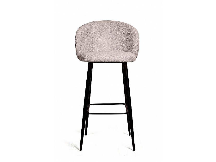 Стул полубарный Vito, букле бежевый / опора конус