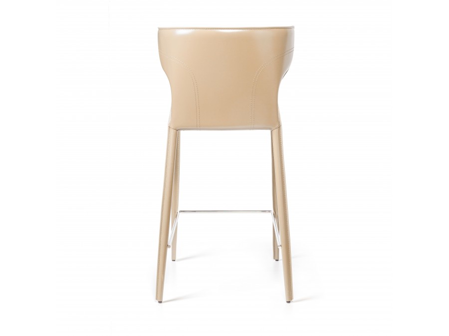 Стул полубарный Austin, кожа бежевый