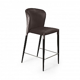 Стул полубарный Albert, бархат антрацит 14/опора конус