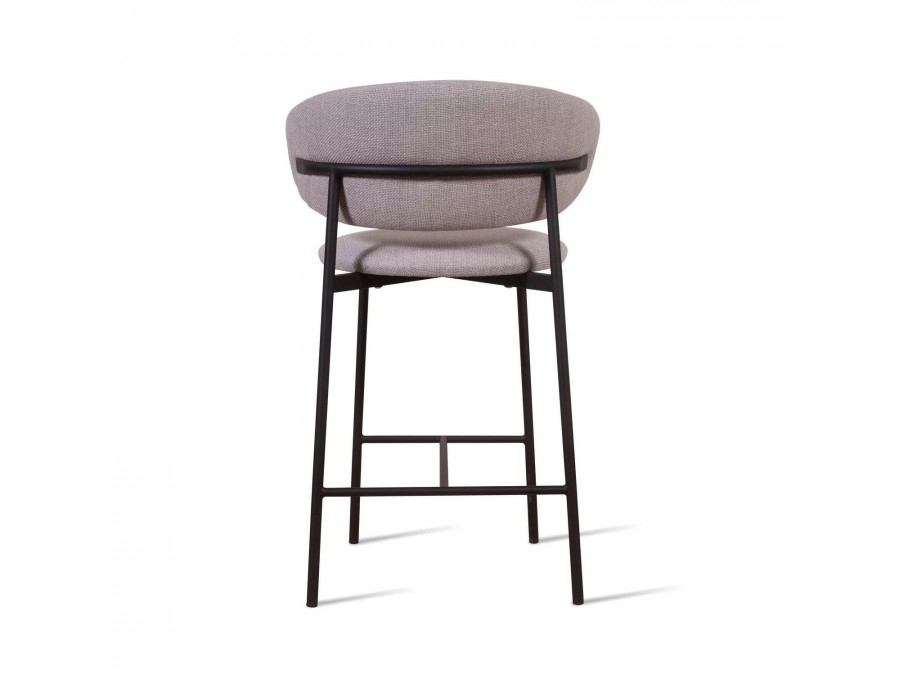 Стул полубарный Adele, рогожка wellton 912, серый