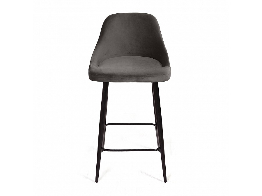 Стул полубарный Douglas, бархат антрацит 14