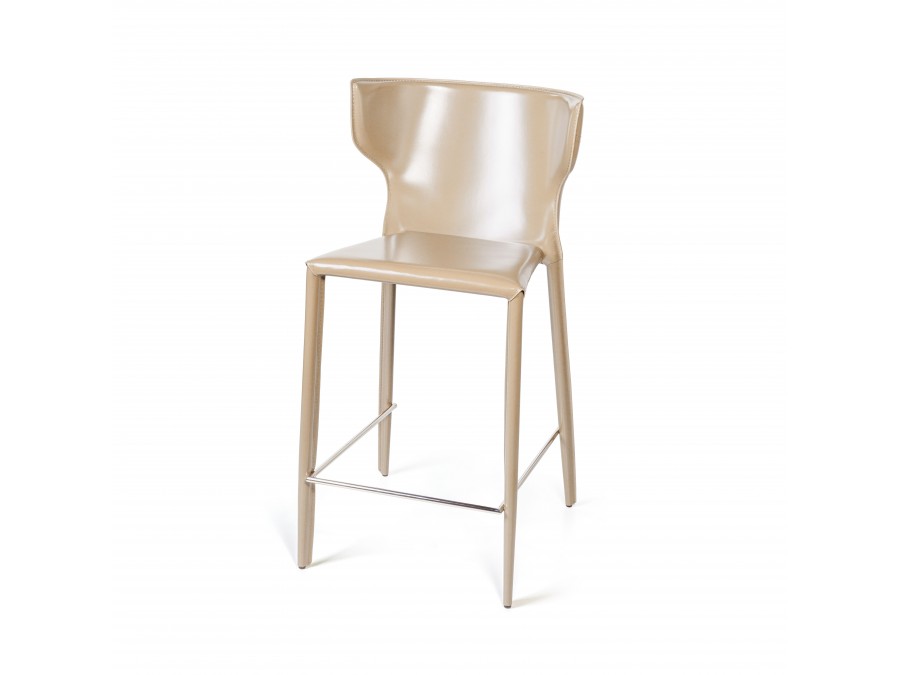 Стул полубарный Austin, кожа бежевый