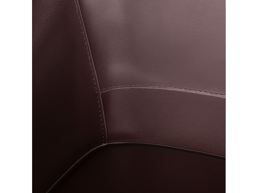 Стул  с подлокотниками GIO, кожа коричневый