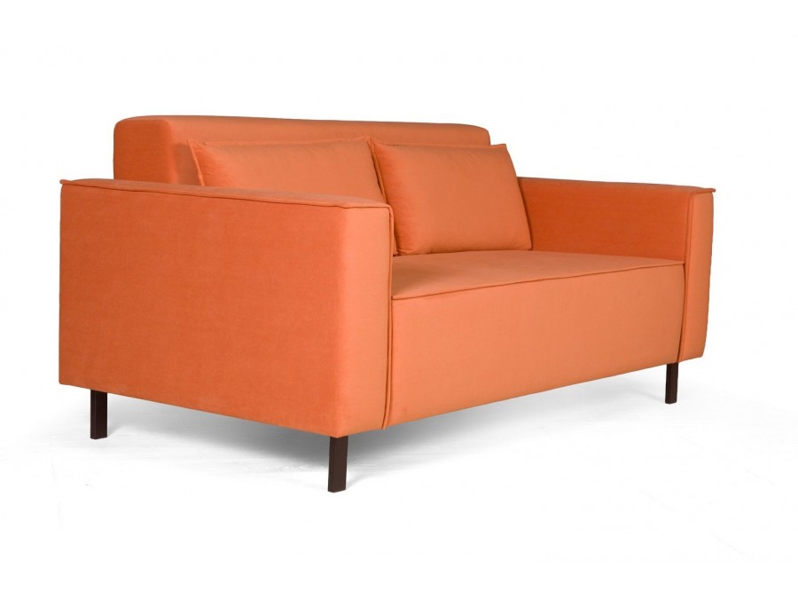 Клаб диван-кровать прямой, велюр Frost fox