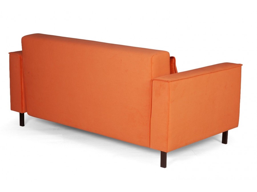 Клаб диван-кровать прямой, велюр Frost fox