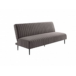 Baccara диван-кровать трехместный прямой без подлокотников, бархат антрацит 14