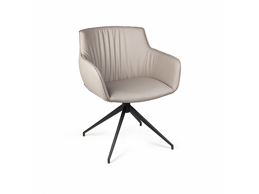 Полукресло Sofia, экокожа soft-touch, серый