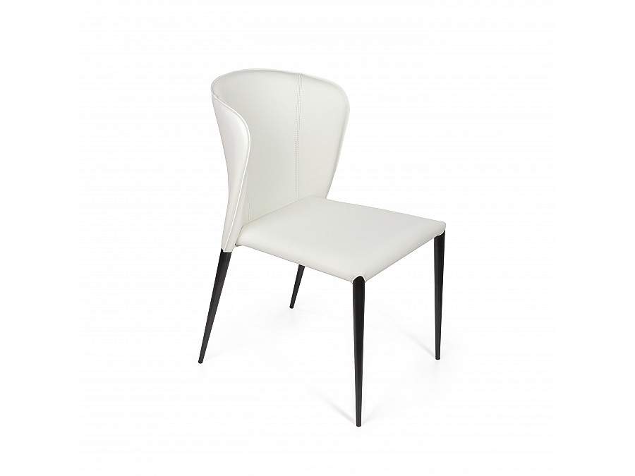 Стул Albert, кожа белый