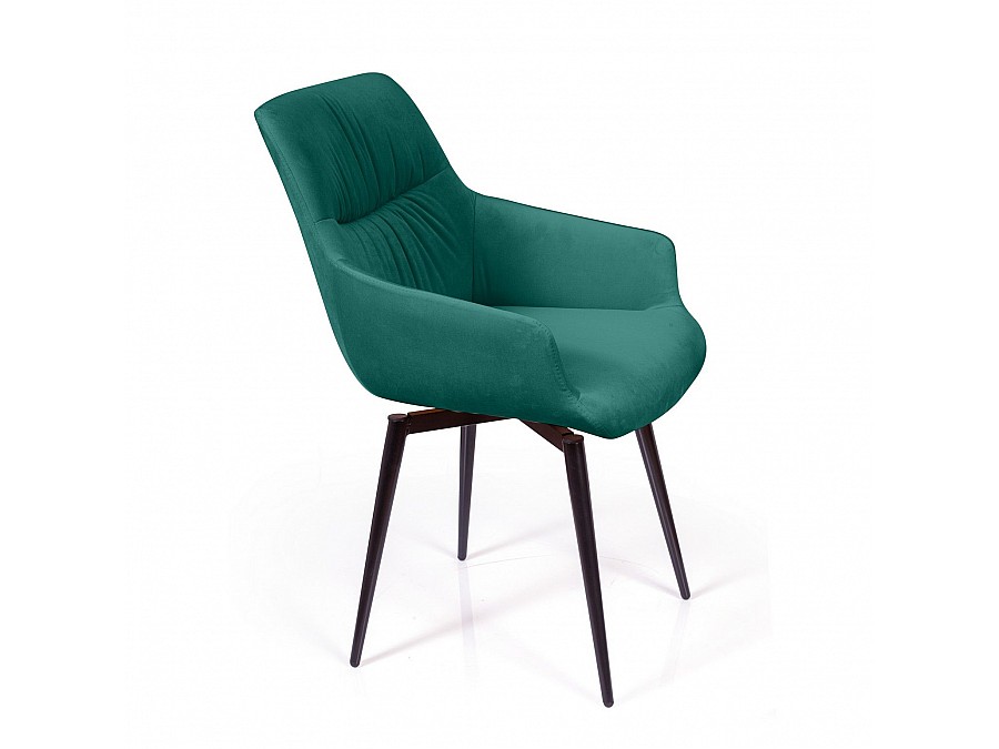 Стул Jordan поворотный 360 градусов, бархат зеленый 19