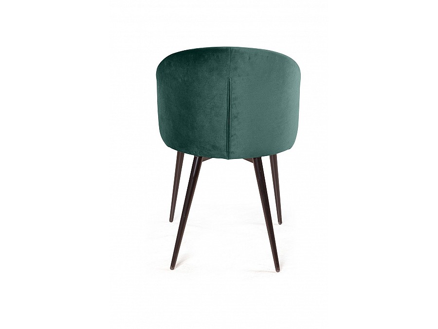 Стул Mont Blanc, бархат изумрудный 87 / черный конус