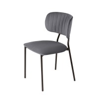 Стул Frost, бархат серый 27